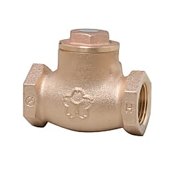 鉛カットバルブ 新浸出基準対応製品 青銅バルブ スイングチェッキJIS10K B10CN B10CN-20