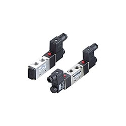 電磁弁 VLEV500シリーズ 5ポート2位置 VLEV5101-220VAC-K-L