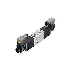 電磁弁 VLEV800シリーズ 5ポート3位置 VLEV8233-110VAC-NC-K-L