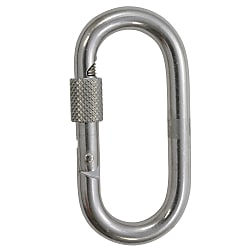 ステン ナット付きカラビナ