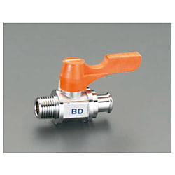 R 1/4""x12.0mm ボールバルブ(ドレン用・ミニチュア)