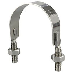 TRUSCO SGP管用Uバンド SUS304 呼び径 80A ねじ径3/8