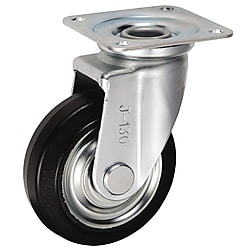 中荷重用キャスター J型旋回金具（サイズ130mm・金具のみ車輪なし）
