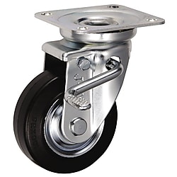 中荷重用キャスター 旋回 （ダブルストッパ付） JBtype サイズ100mm （金具のみ車輪なし）
