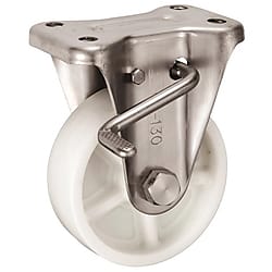 ステンレス製キャスター 固定（回転ストッパ付）KABZtype サイズ130mm