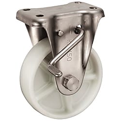 ステンレス製キャスター 固定（回転ストッパ付）KABZtype サイズ150mm