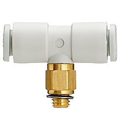 ワンタッチ管継手 KQ2シリーズ 両口チーズユニオン KQ2T（ガスケットシール） 10-KQ2T04-M6N
