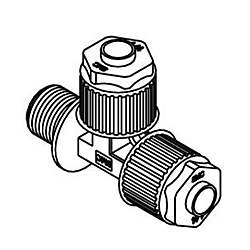 ふっ素樹脂製管継手 ハイパーフィッティング LQ1シリーズ メイルランティ LQ1R-M ミリサイズ LQ1R23-M
