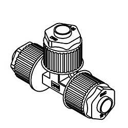 ふっ素樹脂製管継手 ハイパーフィッティング LQ1シリーズ ユニオンティ LQ1T ミリサイズ LQ1T222C-1