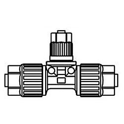 ふっ素樹脂製管継手 LQ3シリーズ ユニオンティレジューシング ミリサイズ LQ3T31-R2