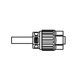 ふっ素樹脂製管継手 ハイパーフィッティング チューブ出しストレートコネクタ LQ3H-T ミリサイズ LQ3H51-T-1