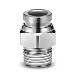 金属ワンタッチ管継手 KQB2シリーズ ハーフユニオン KQB2H KQB2H08-01S
