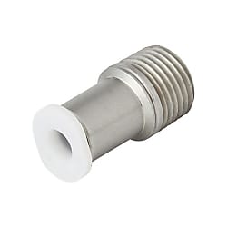 Stainless Steel One-Touch Pipe Fitting KQ2-G Series, Half Union Fitting With Hex Socket KQ2S-G (Sealant / No Sealant) KQ2S06-01GS1