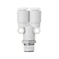 ワンタッチ管継手 ステンレス KQ2-Gシリーズ ブランチ KQ2U-G（シール剤付・シール剤無し） KQ2U08-03GS