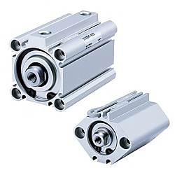 【在庫品多数】薄形シリンダ 標準形 複動・片ロッド CQ2シリーズ CDQ2A100-15DCMZ