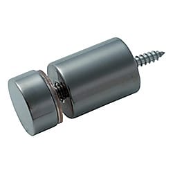 TRUSCO サインナット平丸 クロームメッキ φ20