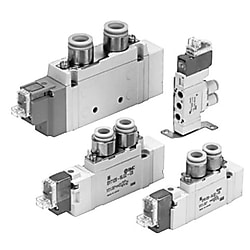 5ポートソレノイドバルブ 直接配管形 単体 SY7000シリーズ SY7120-1DZE-02-F1