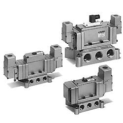 大形5ポートソレノイドバルブ VP4□50・4□70シリーズ 弾性体シール VP4150-105D