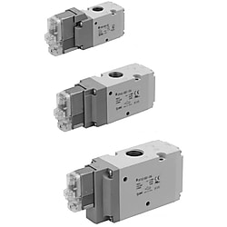 3ポートソレノイドバルブ 弾性体シール パイロット・ポペットタイプ 直接配管形 単体 VP342-5DU1-02A-F