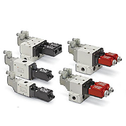 主弁位置検出機能付 3ポート残圧排気弁 VP500/VP700-X536・X538・X555 VP544R-5YZ1-03F-M-X555