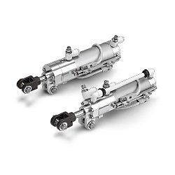 ロック付クランプシリンダ スリムスタイル CLKG/CLKP-X2095 CLKGA32-50Y-B-P4DWSE-X2095