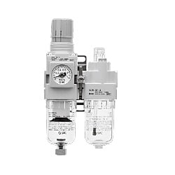 エアコンビネーション フィルタレギュレータ+ルブリケータ AC20A-B～AC60A-B AC30A-02DG-KS-B
