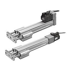 電動アクチュエータ ガイド付ロッドタイプ LEYGシリーズ ACサーボモータ LECY□ LEYG25LV6A-300B-S5M21