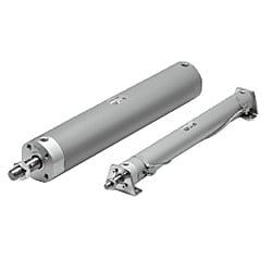 ワンタッチ管継手内蔵形 エアシリンダ 標準形 複動・片ロッド CG1シリーズ CG1LN50F-900