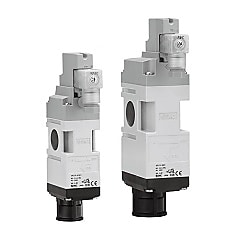 モジュラ接続タイプ 残圧抜き3ポート電磁弁 VP500・700シリーズ VP517Y-5YO1-R
