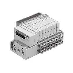 5ポートソレノイドバルブ プラグイン 金属ベース SY3000・5000・7000 マニホールド SS5Y3-50F2-06B-C6D8