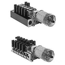 5ポートソレノイドバルブ パイロット形 VFS5000 エキゾーストクリーナ用マニホールド VV5FS5-01T-081-06-CU