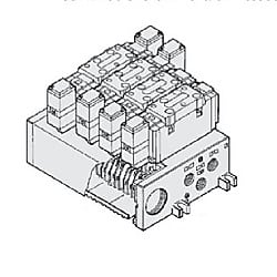 5ポートソレノイドバルブ パイロット形 プラグイン・ノンプラグインVFR4000 マニホールド VV5FR4-01T-021-04-Q