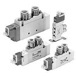 5ポートソレノイドバルブ 直接配管形 単体 二次電池対応 25A-SY5000・7000シリーズ