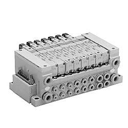 5ポートソレノイドバルブ ベース配管形 クリーン 10-VQ2000 10-VQ2100-5EB1