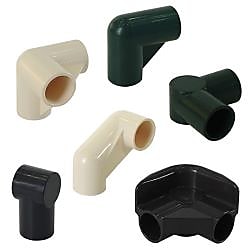 Φ28イレクターパイプ用プラスチックジョイント コーナータイプ J-119ASGG
