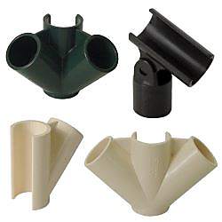 Φ28イレクターパイプ用プラスチックジョイント 筋違タイプ J-114SIVO