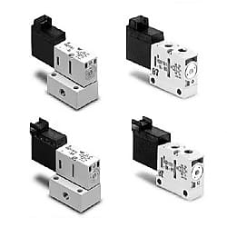 4ポートソレノイドバルブ 直動ポペットタイプ クリーンシリーズ 10-VQD1000シリーズ 10-VQD1151-5M-M5
