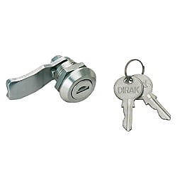 DIRAK ステンレス鋼製シリンダーロック クオーターターン 200-92型 鍵穴シャッター付