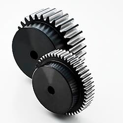 SGR歯研黒染め高周波焼入平歯車B型 ハブ付き SGR1.5S 22B-1512