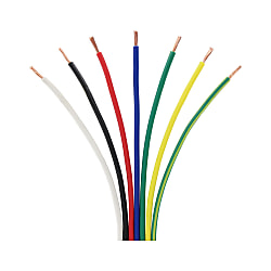 600V 電気機器用ビニル絶縁電線 KIV（ボビン（リール）巻含む） KIV-1.25SQ-Y-50