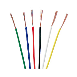 300V 電子・通信機器用ビニル電線 KV（ボビン（リール）巻・ツイストペア加工含む） KV-0.5SQ-GN-50
