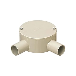 Round Box For Exposed Use (Flat Lid / 2-way / L) PVM36-2LJ