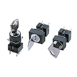 キー形セレクタスイッチ（分離形）（丸胴形Φ16）A165K