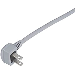 耐トラッキング（VCTFK） 2P下アングルプラグ 15A-125V 黒・白・灰
