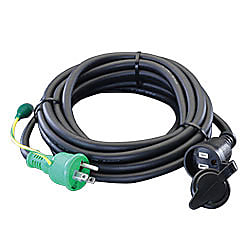 AC125V/15A（1口）延長コード［防雨型・アース付］