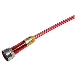 サカズメ LED表示灯 DA-8FL-2 (AC/DC200V接続) Φ8 赤