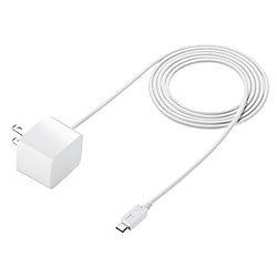 microUSBケーブル一体型AC充電器（2.1A・ホワイト） ACA-IP45W