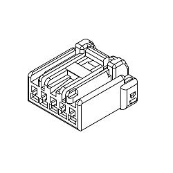 2.50mm ピッチ　中継用コネクター　リセプタクルハウジング（500592） 500592-0403