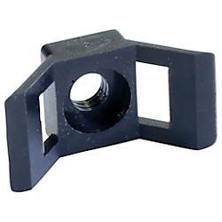 SapiSelco ケーブルタイ固定具 ネジ込 9mm 黒 (100個入)