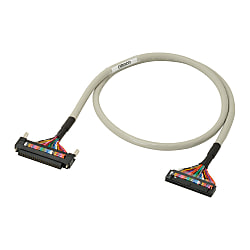 コネクタ端子台変換ユニット専用接続ケーブル（シールドなしタイプ） XW2Z-L XW2Z-0100BF-L